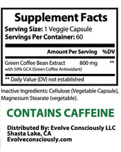 Load image into Gallery viewer, Green Coffee Bean Extract with GCA