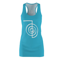 Load image into Gallery viewer, Women's REIKI Cho-Ku-Rei Racerback Dress-TEAL