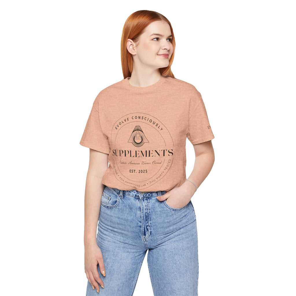 Evolve Supplements Logo T‑Shirt – Minimal Wellness Graphic Tee
