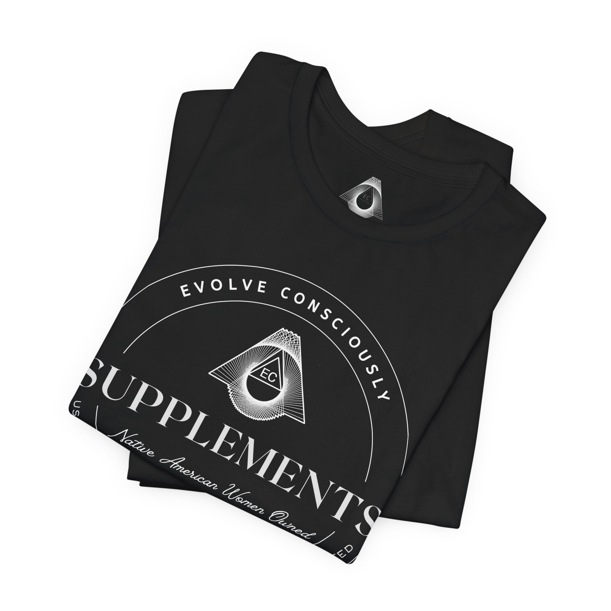 Evolve Supplements Logo T‑Shirt – Minimal Wellness Graphic Tee