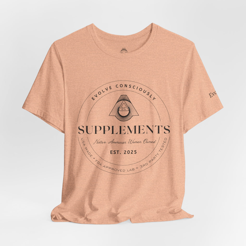 Evolve Supplements Logo T‑Shirt – Minimal Wellness Graphic Tee
