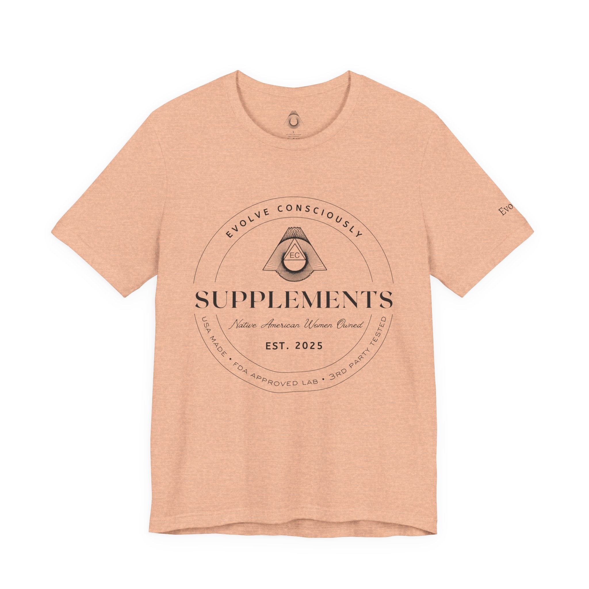 Evolve Supplements Logo T‑Shirt – Minimal Wellness Graphic Tee