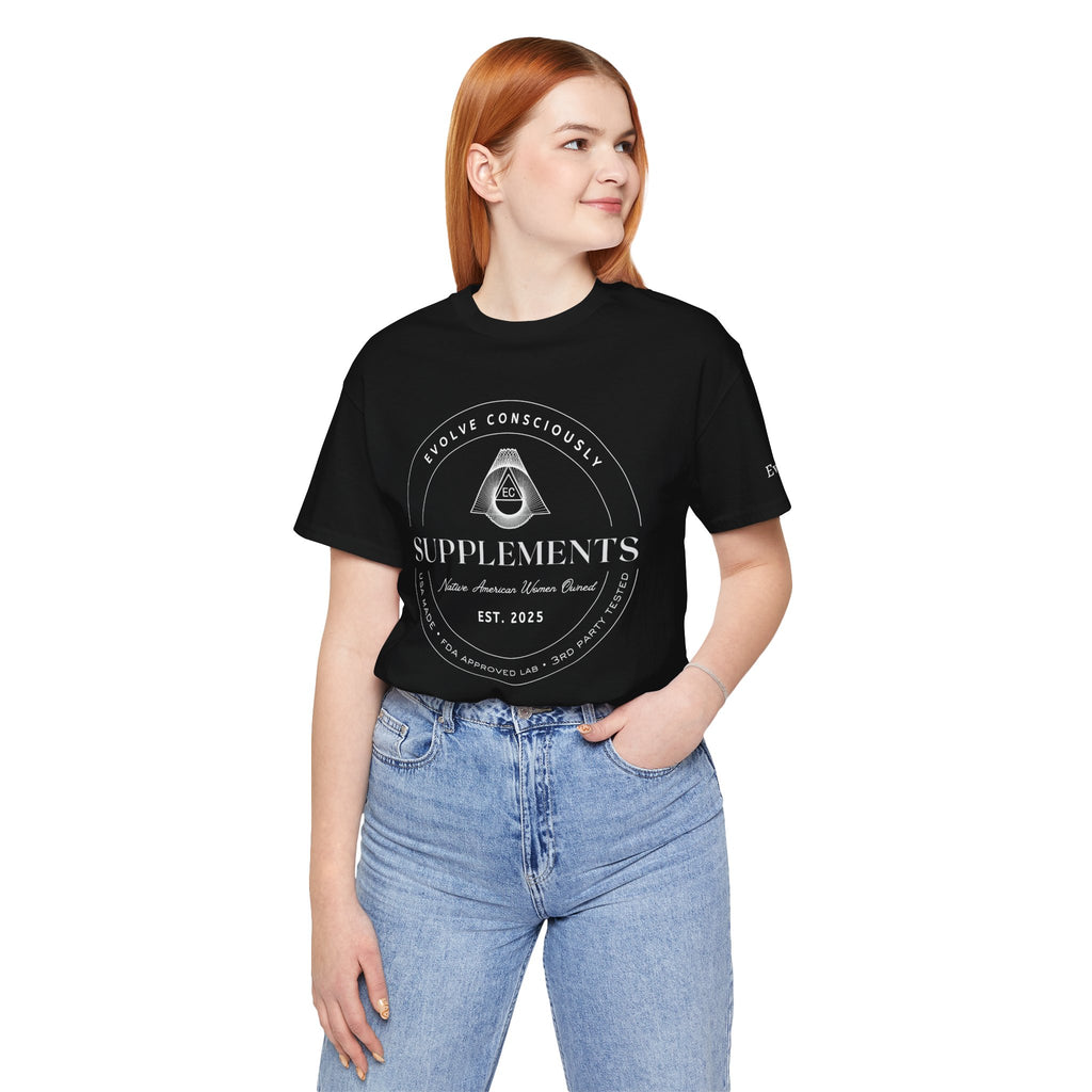 Evolve Supplements Logo T‑Shirt – Minimal Wellness Graphic Tee