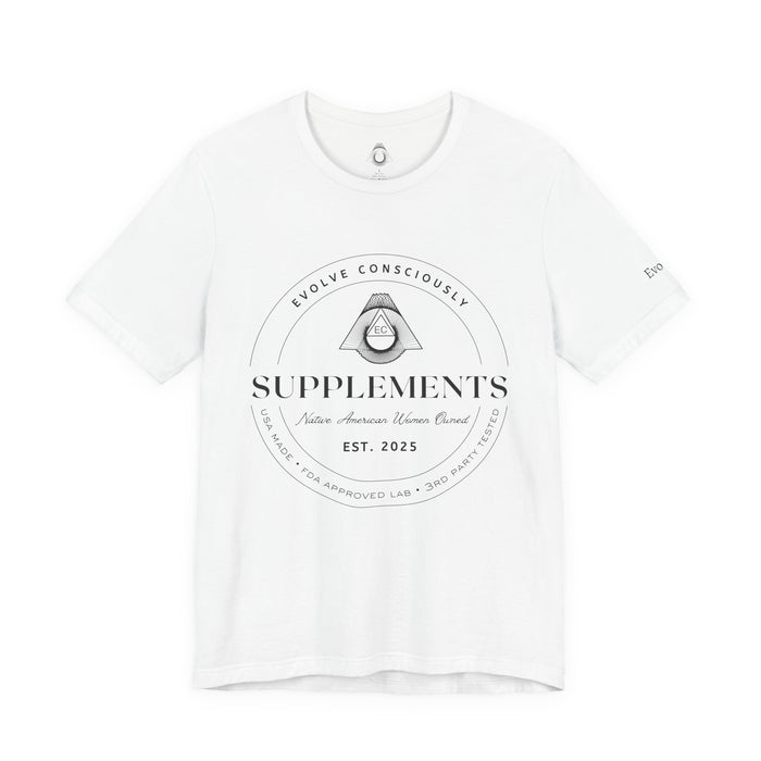 Evolve Supplements Logo T‑Shirt – Minimal Wellness Graphic Tee