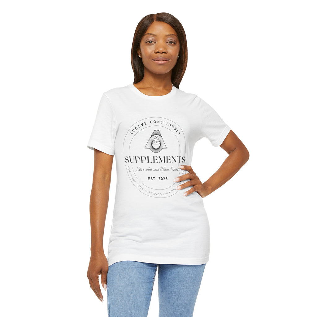 Evolve Supplements Logo T‑Shirt – Minimal Wellness Graphic Tee