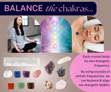 Load image into Gallery viewer, Crystals and Stones - 17Pc Chakra Stones, Gemstones and Crystals. Meditation Accessories, Healing Stones. Real Crystals, Chakra Crystals Kit, Raw Crystals. Witchcraft Kit Crystal Décor
