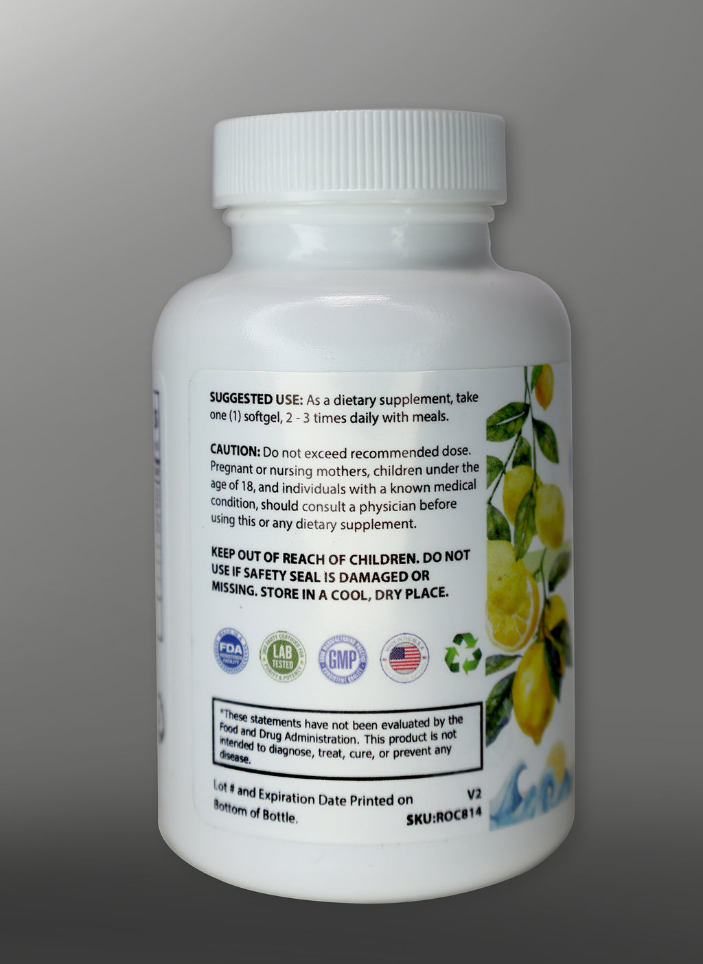 Omega 3 Fish Oil-Lemon Flavor