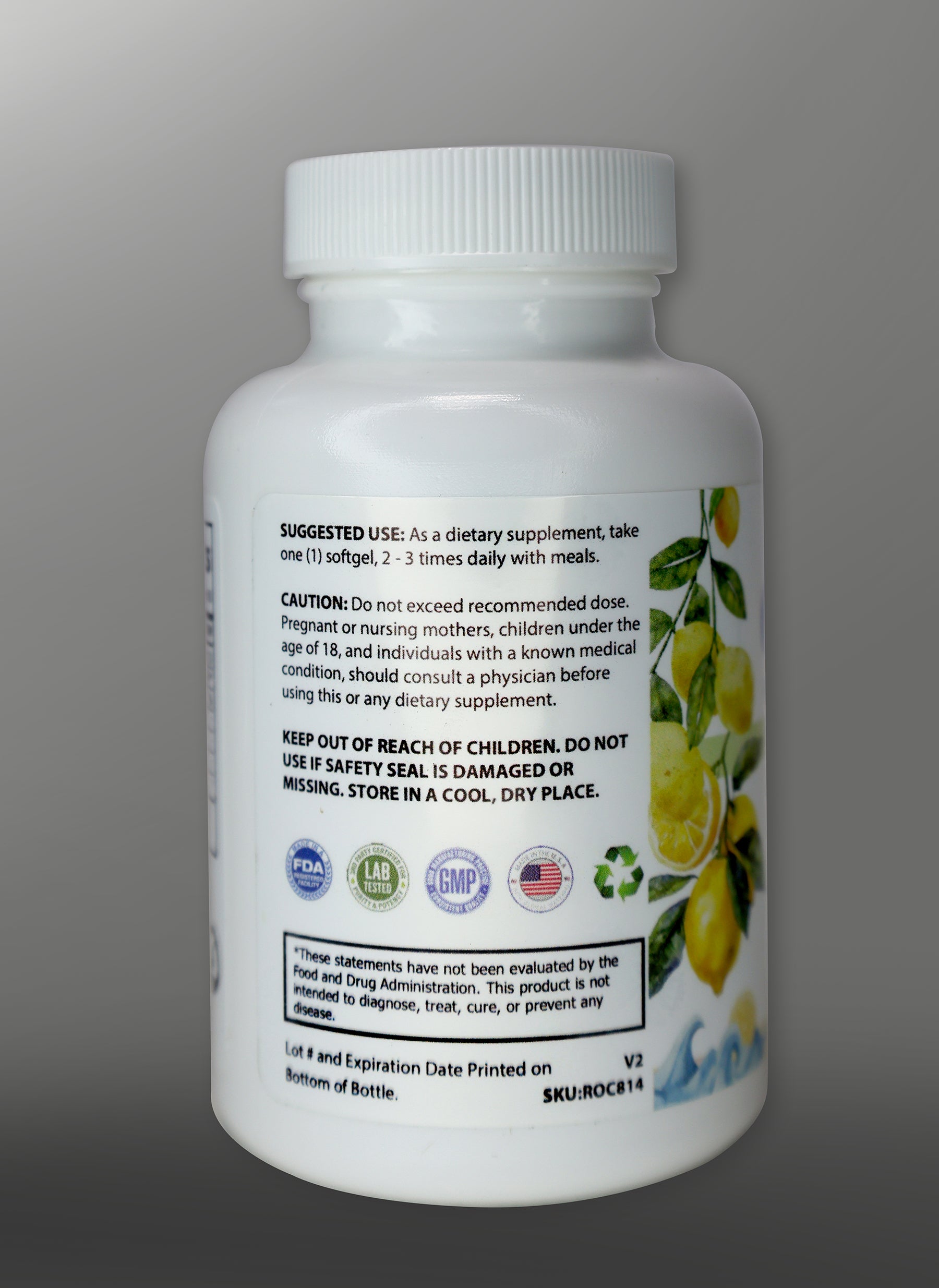 Omega 3 Fish Oil-Lemon Flavor