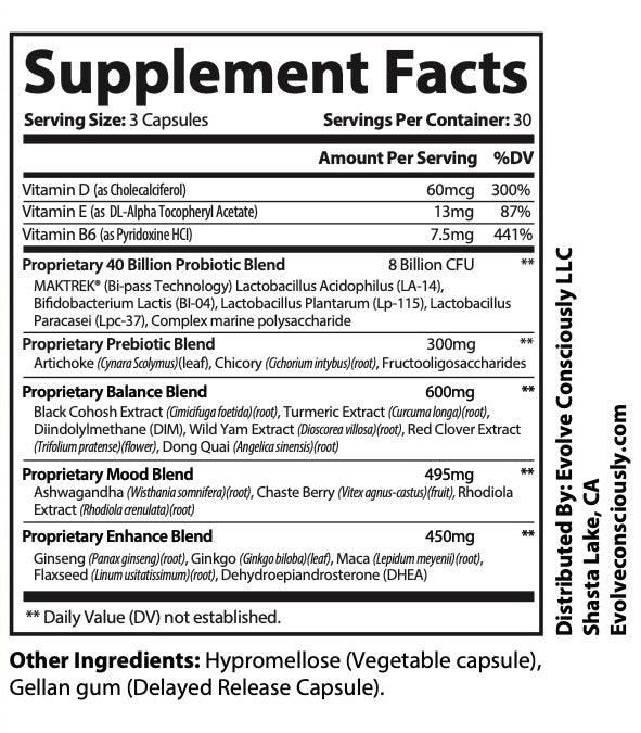 Probiotic & Prebiotic Hormone Support