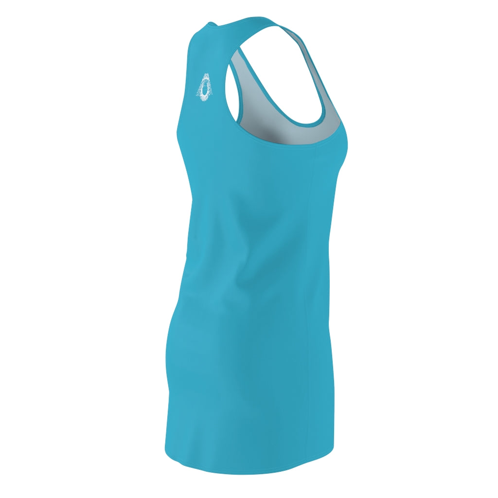 Women's REIKI Cho-Ku-Rei Racerback Dress-TEAL