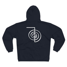 Load image into Gallery viewer, REIKI Cho-Ku-Rei Hooded Zip Sweatshirt
