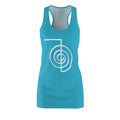 Women's REIKI Cho-Ku-Rei Racerback Dress-TEAL