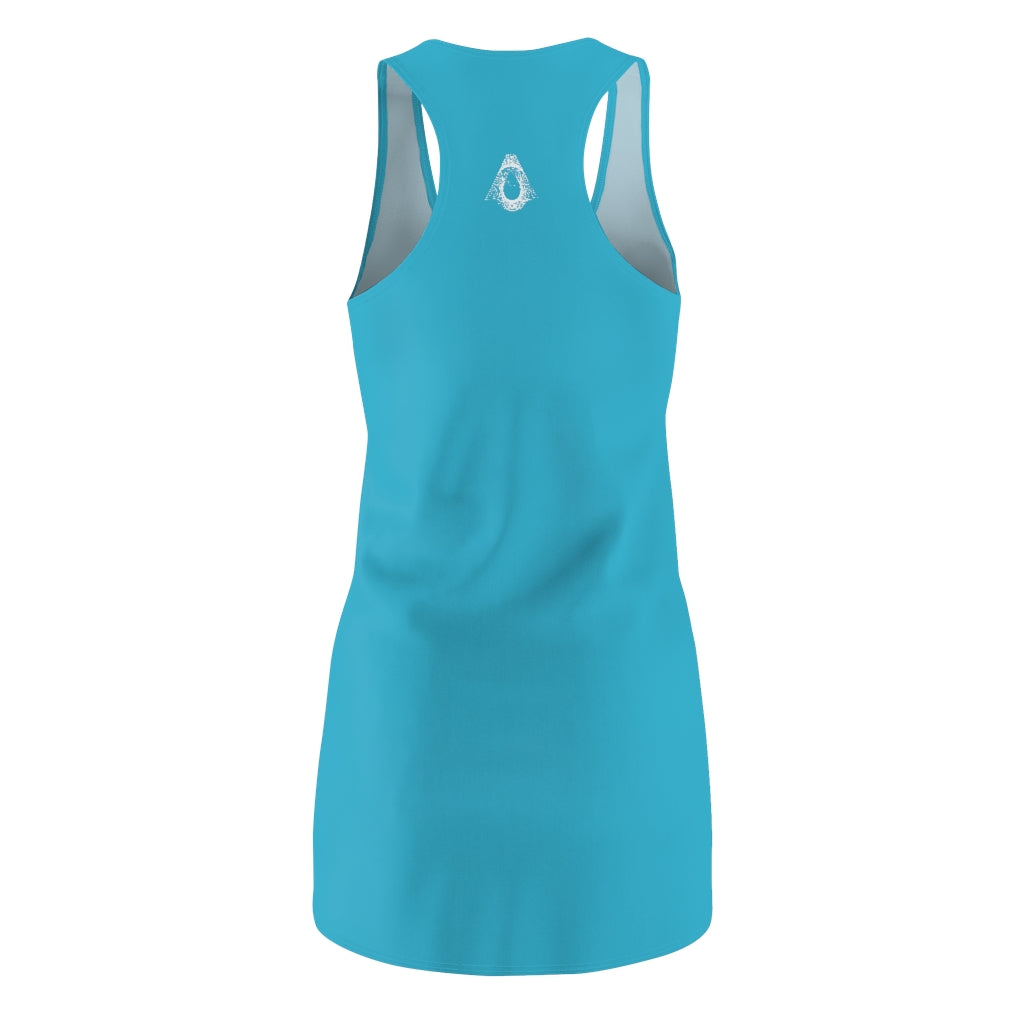Women's REIKI Cho-Ku-Rei Racerback Dress-TEAL
