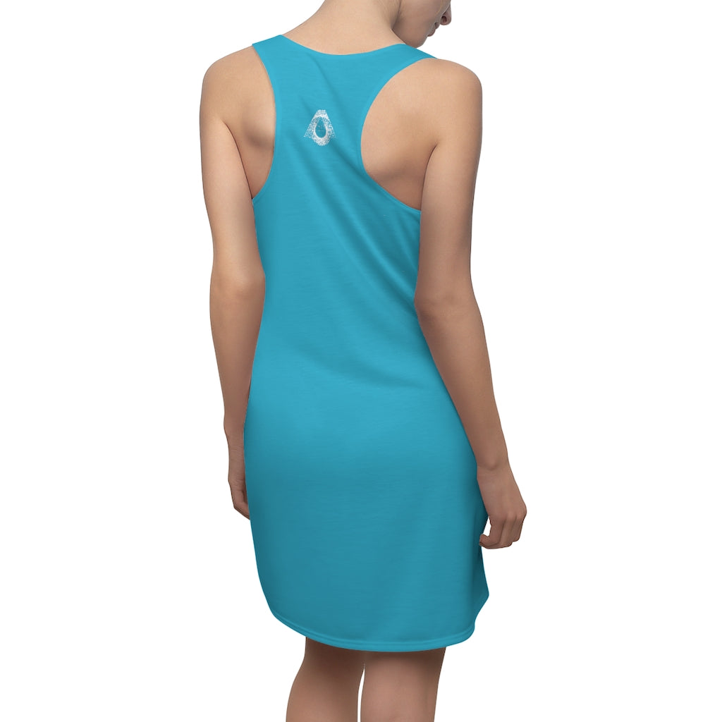 Women's REIKI Cho-Ku-Rei Racerback Dress-TEAL